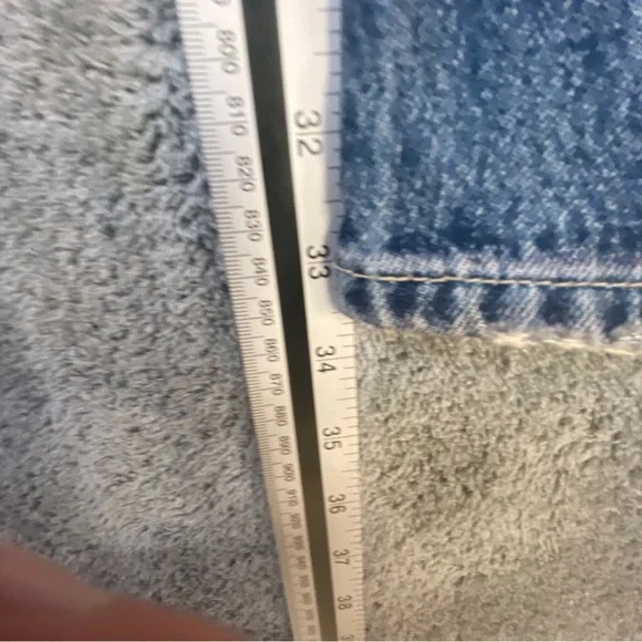 Zara High Waist Wide Leg Size 2 Leg 33 Inseam (Long) Medium Wash Faded Jeans - Picture 6 of 10